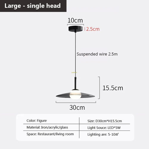 suspension en verre à plusieurs têtes pour intérieur moderne - vue 15 sur 23