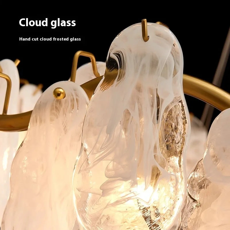suspension en verre nuage design haut de gamme pour intérieur élégant - vue 6 sur 8