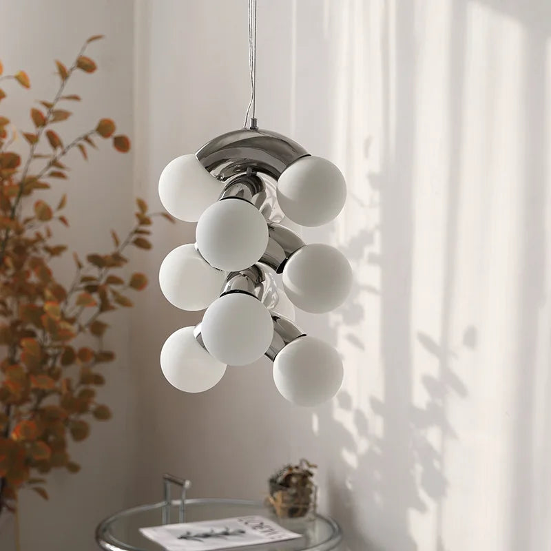 suspension nordique ballon luminaire design pour décoration intérieure - vue 3 sur 12