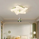 plafonnier panda en bambou pour chambre d'enfant et maternelle