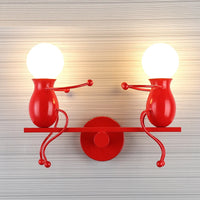 applique murale moderne petit homme led pour enfants
