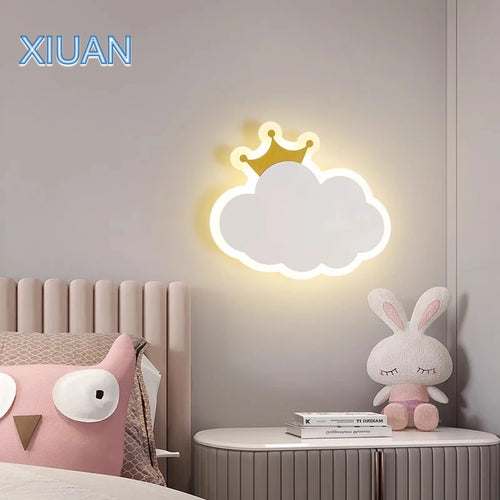 applique murale décorative en forme de nuage pour enfants