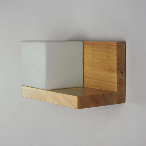 applique murale led en bois avec pot de plante nordique - vue 7 sur 23
