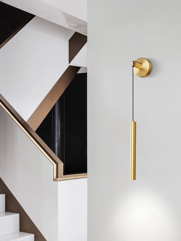 applique murale moderne en cuivre design minimaliste et créatif - vue 4 sur 8