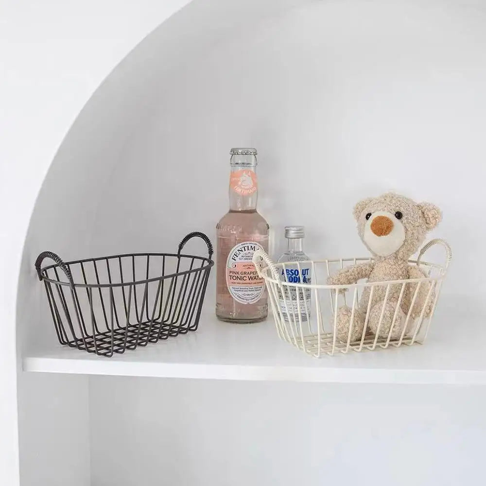 panier en fer pour collations et rangement décoratif - vue 5 sur 8