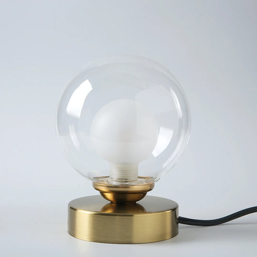 LED lampe de lecture lampes de Table boule de verre doré de bureau - vue 10 sur 9