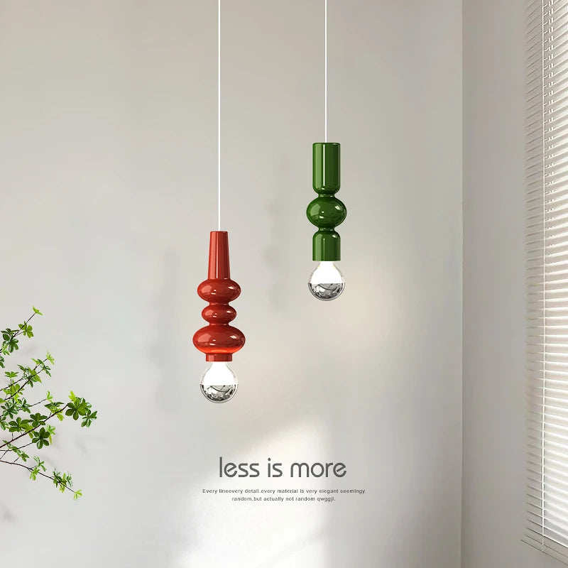 suspension led simple et créative pour bar nordique - vue 6 sur 12
