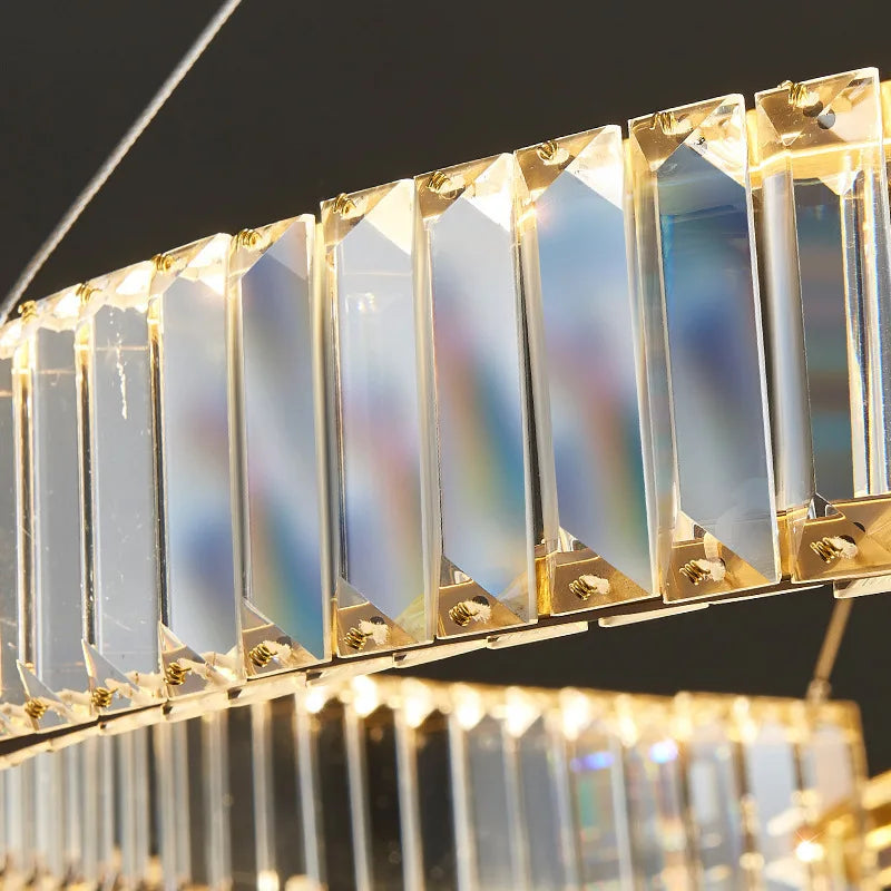 lustre moderne en cristal k9 design nordique pour décoration intérieure - vue 6 sur 12