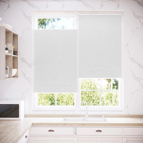 Store plissé alvéolaire occultant thermique pour fenêtre maison