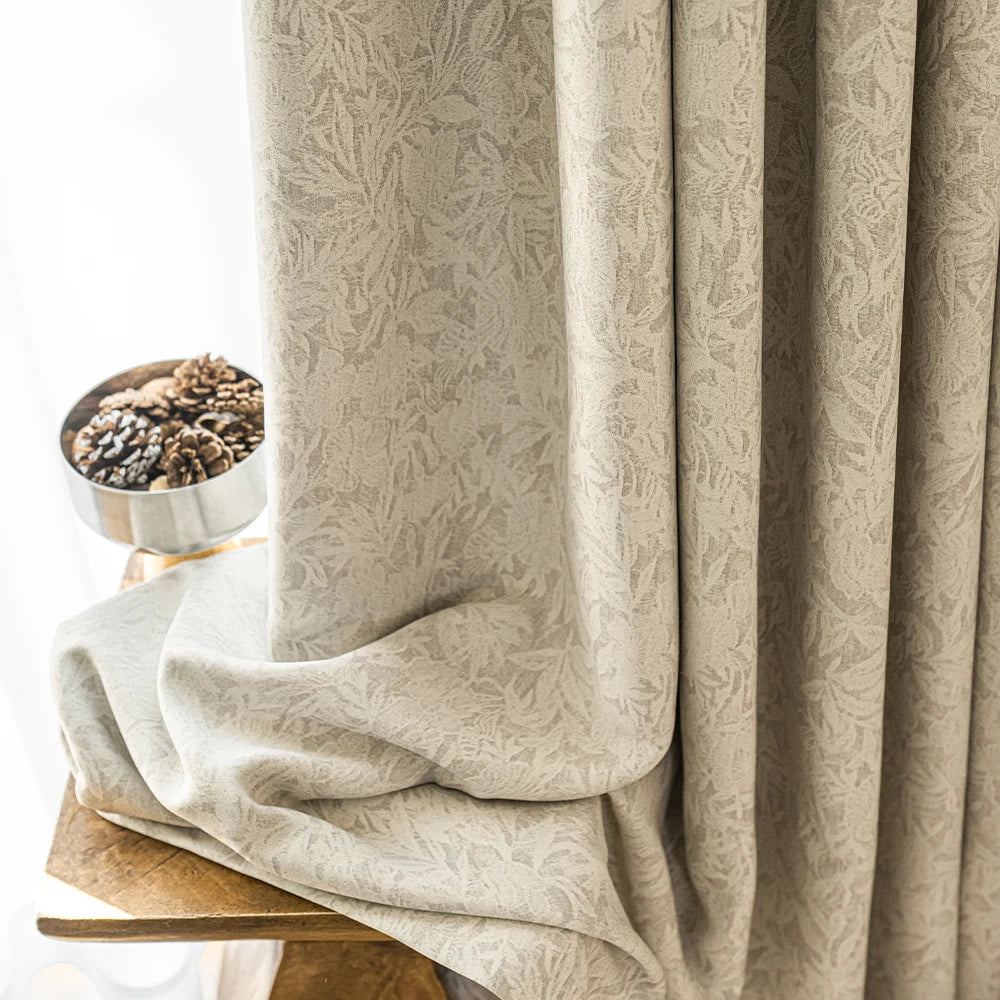 Rideau occultant floral style français pour salon chambre - vue 11 sur 11