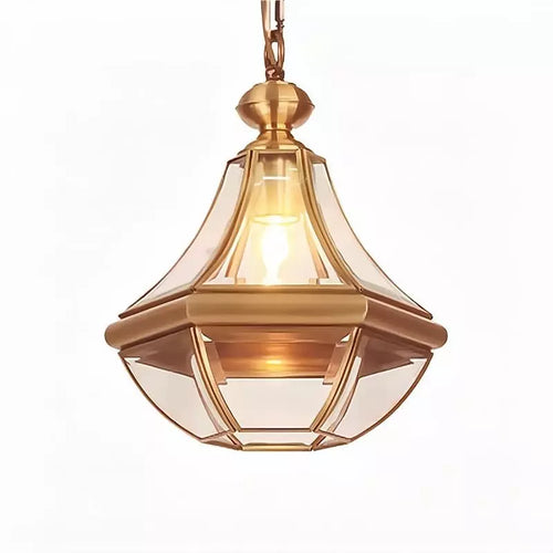 Applique murale rustique étanche plein cuivre villa