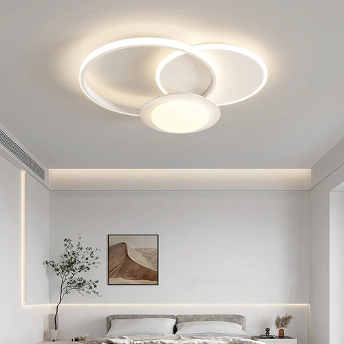 lustre nordique qiyimei éclairage intérieur lumière ronde lampara - vue 5 sur 12