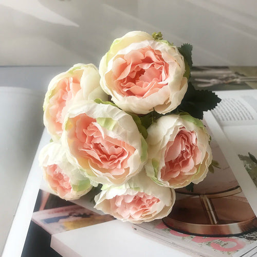 petit bouquet de fleurs artificielles pour décoration printanière et mariage - vue 34 sur 37