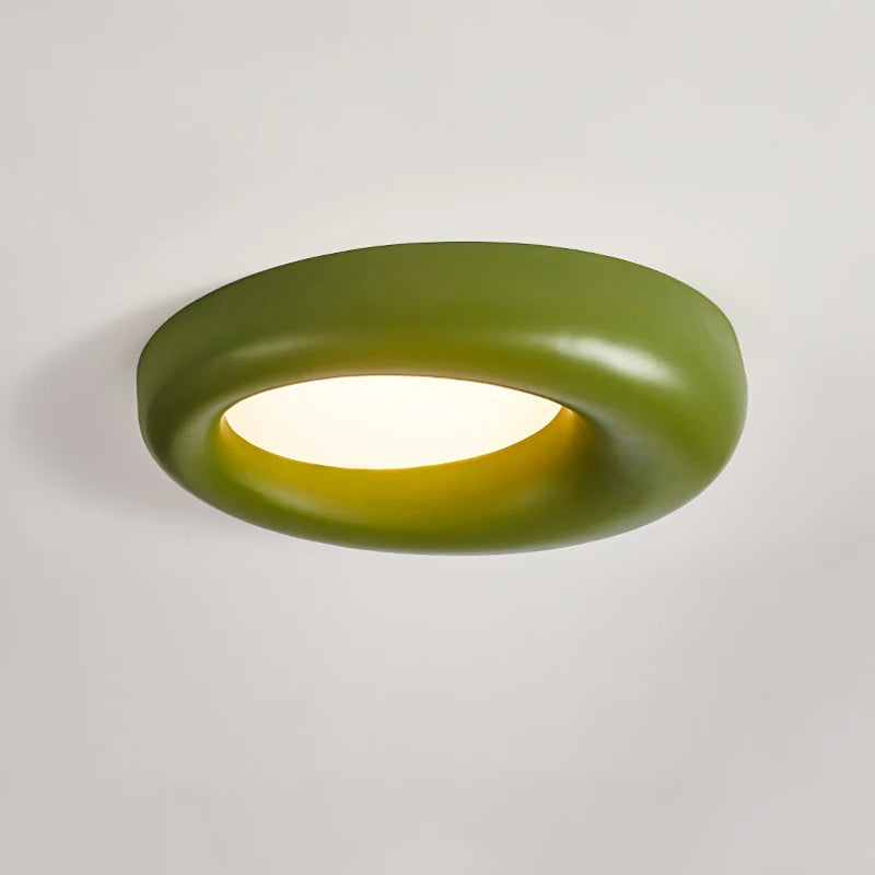 Plafonnier LED Dimmable Télécommandé – Design Crème Ultra-Fin, Température & Luminosité Réglables, Chambre & Salon