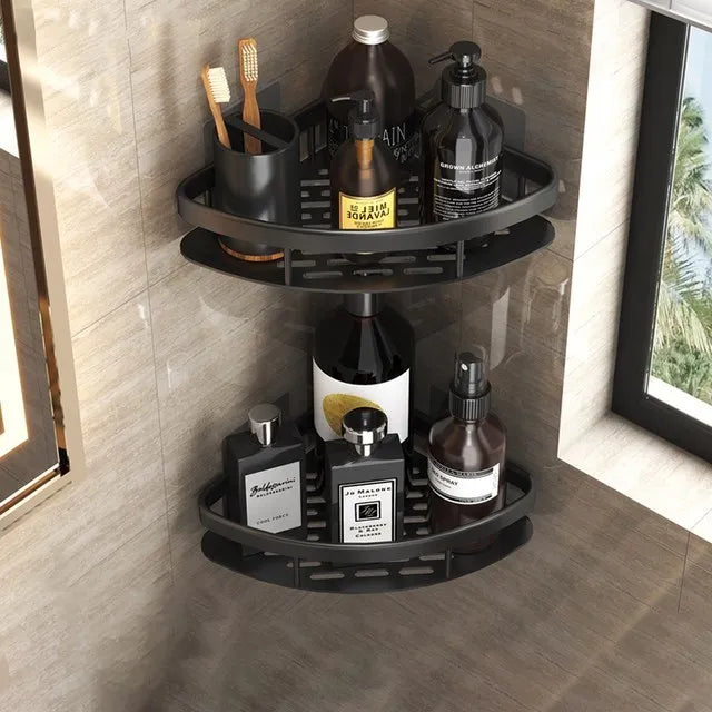étagères murales de luxe antirouille pour accessoires de bain