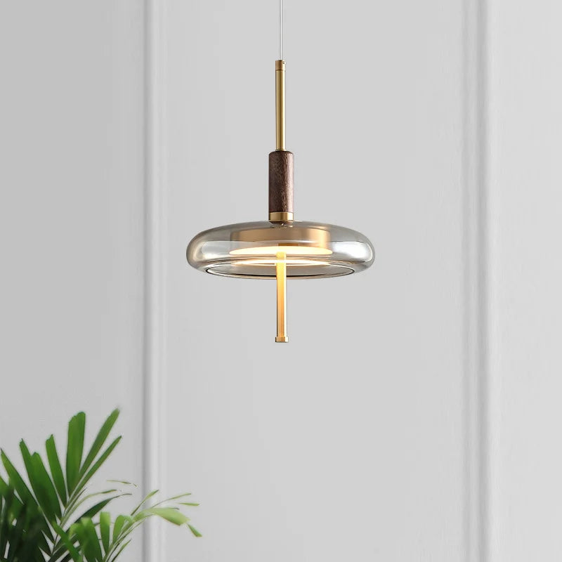 suspension LED en verre design nordique moderne décorative