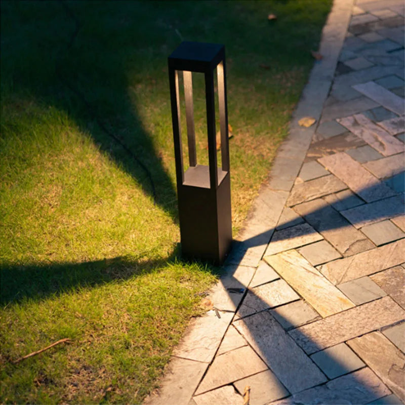 lampe d'extérieur moderne étanche en aluminium pour jardin - vue 3 sur 9