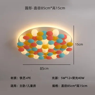 plafonnier led design romantique pour décoration artistique moderne - vue 7 sur 8