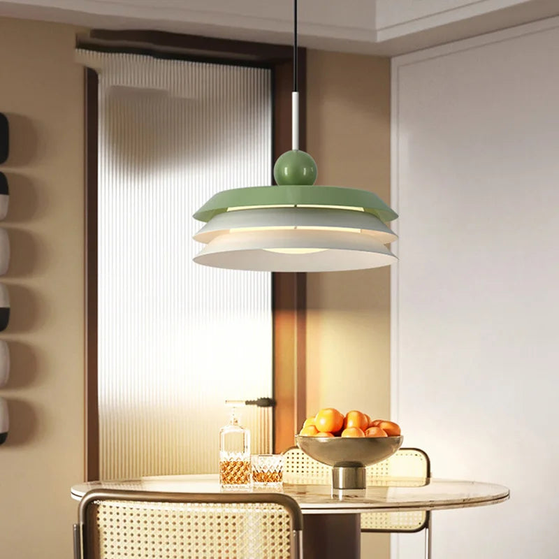 suspension moderne en métal avec 3 gradations et fil réglable - vue 4 sur 10