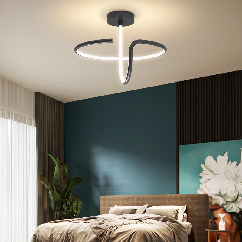 TONDI moderne minimaliste Led lustre pour couloir allée chambre salon plafonnier luminaires