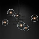 lustre nordique en verre boule pour éclairage décoratif
