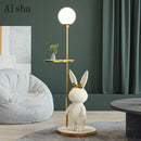 lampadaire nordique design lapin pour chambre enfant