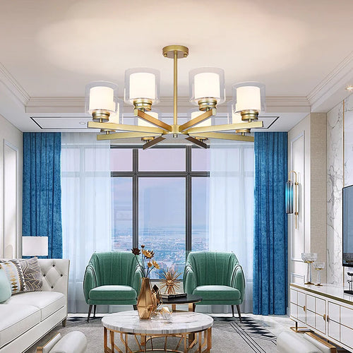 Bosmos European Style Decorative LED Chandeliers For Living Rooms, Bedrooms, And Modern Simple Indoor Lighting - vue 2 sur 21