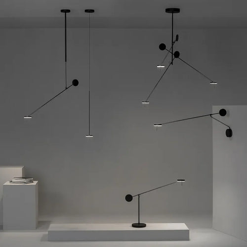 lustre led design nordique pour tables basses de restaurant - vue 5 sur 14