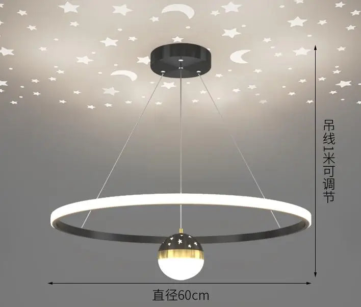 suspension design ronde en led pour décoration moderne - vue 12 sur 12