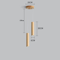 suspension moderne en bois pour éclairage intérieur design