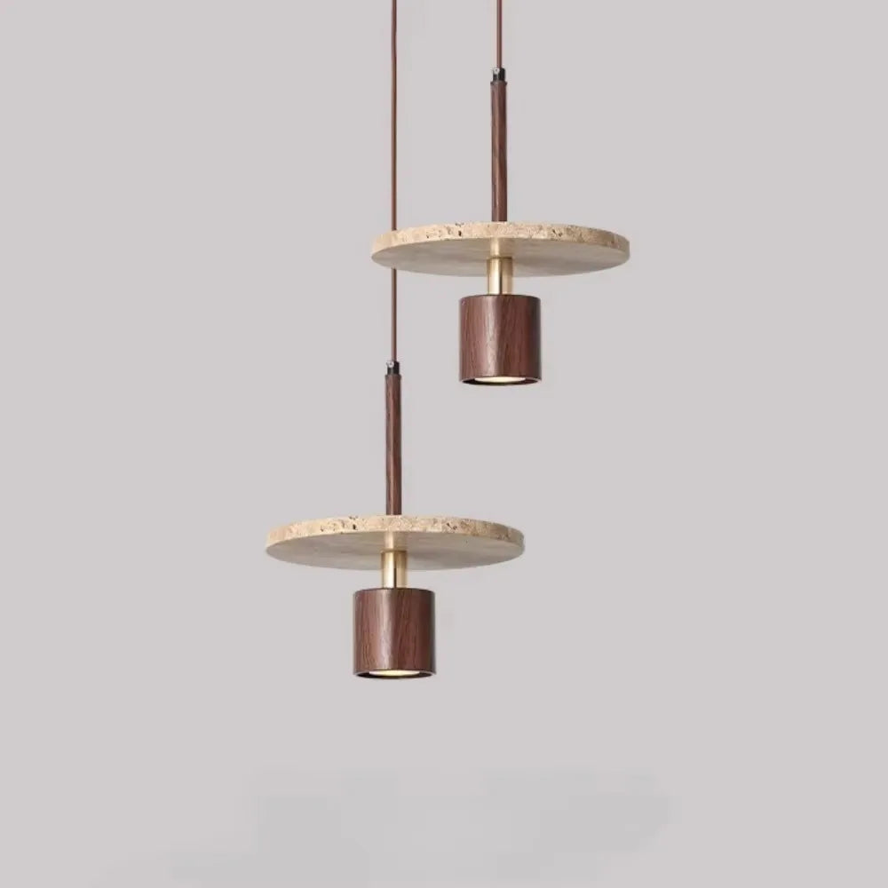 lustre moderne en pierre pour restaurant et chevet - vue 3 sur 9