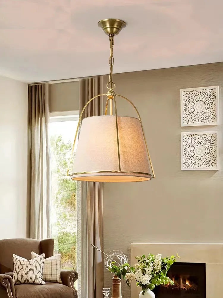lustre minimaliste en tissu pour restaurant et bar - vue 4 sur 7