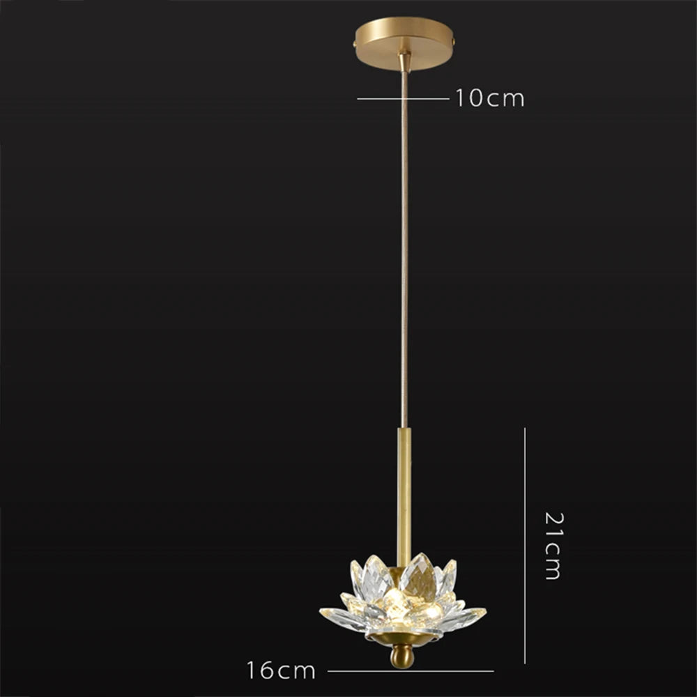 Suspension LED en cristal Zen - vue 10 sur 10
