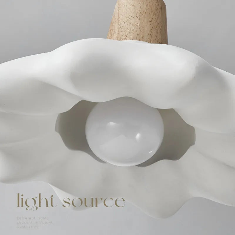 suspension LED style crème française idéale pour bar ou famille d'accueil - vue 7 sur 8