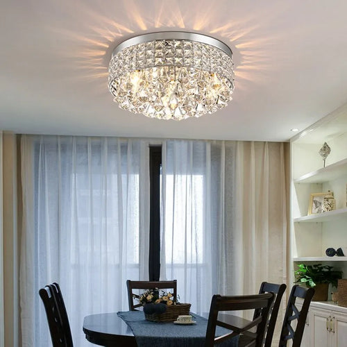 plafonnier en cristal design nordique moderne pour intérieur élégant - vue 4 sur 8