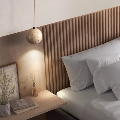 suspension à led en pierre de grotte design moderne pour intérieur - vue 3 sur 7