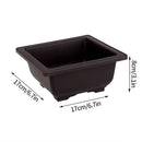 pots de fleurs rectangulaires imitation argile pour jardin extérieur