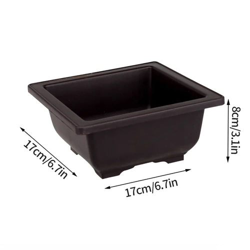 pots de fleurs rectangulaires imitation argile pour jardin extérieur