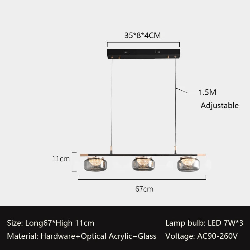 lustre minimaliste italien haut de gamme pour éclairage moderne - vue 8 sur 12