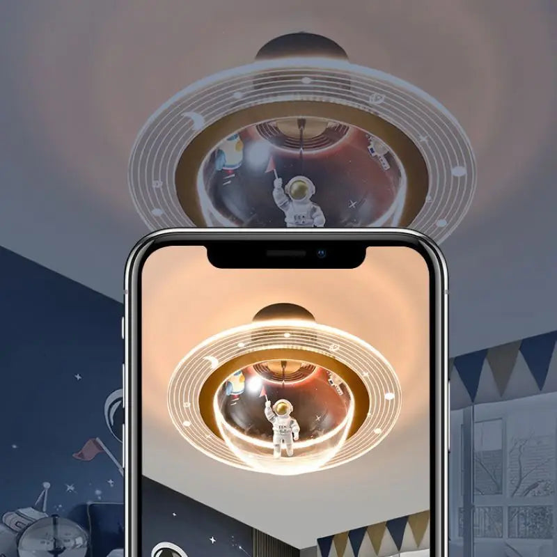 plafonnier led créatif astronaute pour chambre d'enfant nouvelle collection - vue 6 sur 7