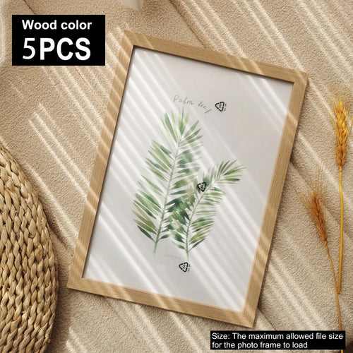 lot de 5 cadres photo en bois pour décorations murales - vue 6 sur 7