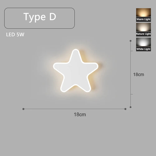 applique murale led minimaliste montée en surface