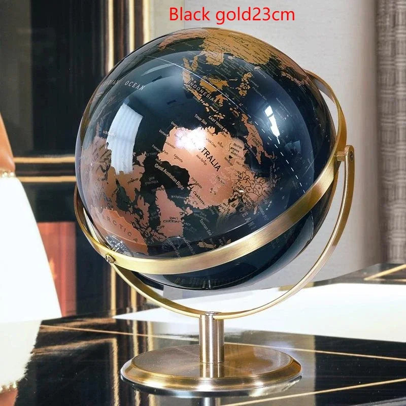 globe rotatif décoration de bureau style européen créatif - vue 11 sur 11