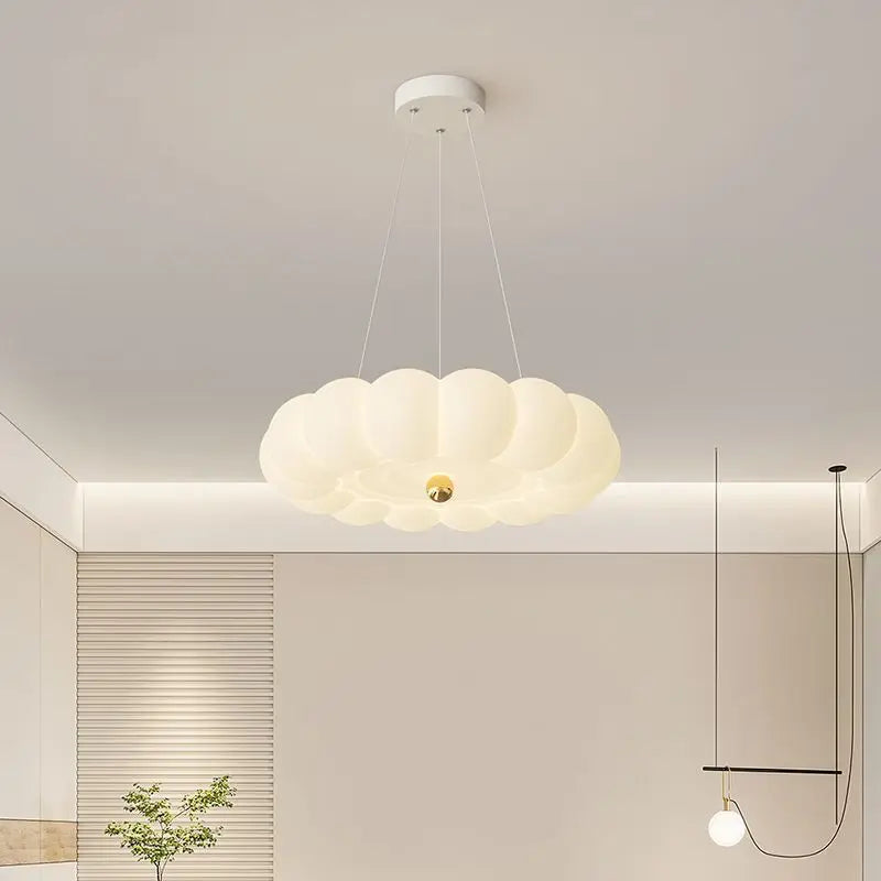 lustre moderne led avec suspension couronne option télécommande