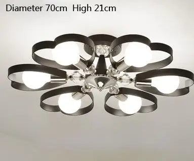 plafonnier fantaisie en fer cristaux en forme de cœur pour événements - vue 7 sur 15