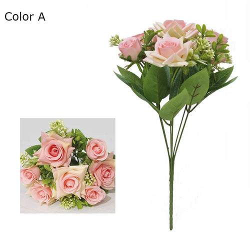 bouquet de fleurs artificielles pour décoration et cadeau - vue 13 sur 12