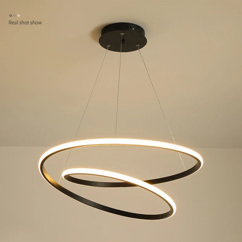 lustre circulaire minimaliste pour éclairage moderne intérieur - vue 3 sur 10