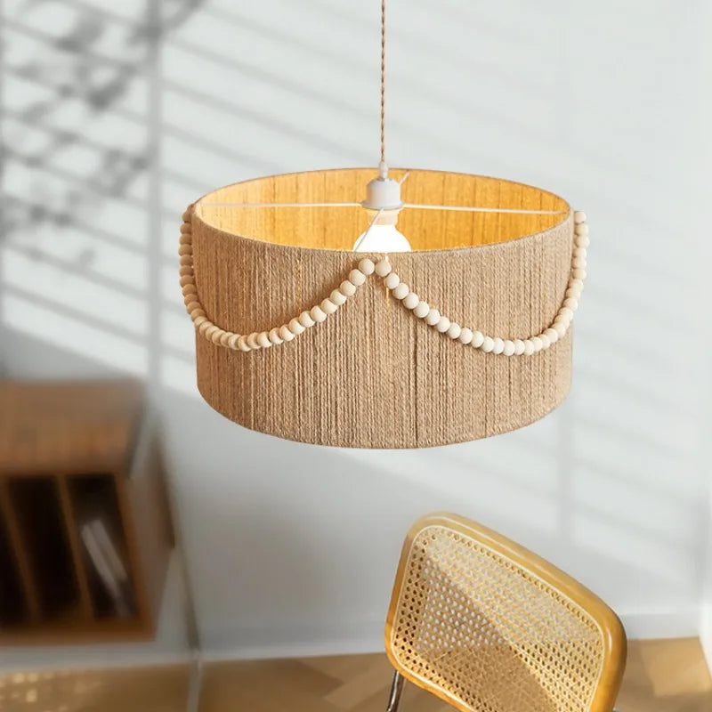 suspension en perles bohème rétro pour un éclairage créatif intérieur - vue 5 sur 7