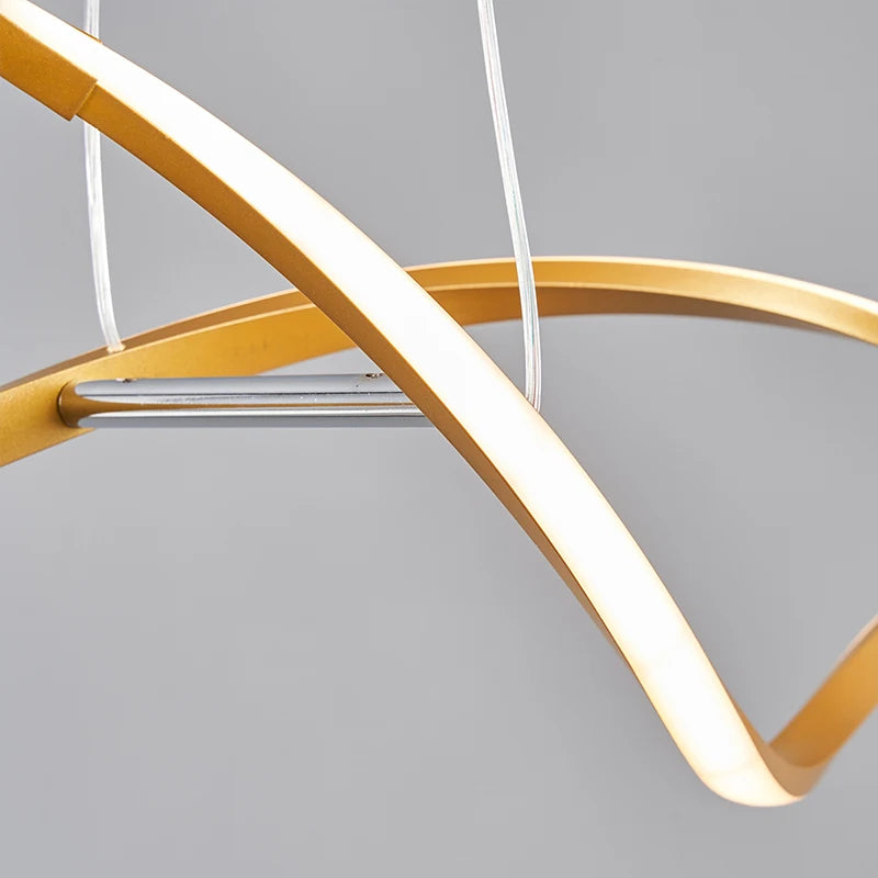 suspension moderne à led pour décoration intérieure élégante