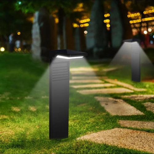 Lampe de jardin décoration extérieure lampe à gazon LED étanche pour cour voie paysage borne éclairage à énergie solaire - vue 3 sur 9